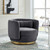 Relish Performance Velvet Performance Velvet Swivel Chair - Gold Gray EEI-4999-GLD-GRY