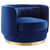 Relish Performance Velvet Performance Velvet Swivel Chair - Gold Navy EEI-4999-GLD-NAV