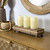 Three Slot Wooden Candle Holder (396663)