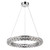 Silver Faux Crystal Bling Ring Led Hanging Light (398331)