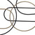 Black And Gold Metal Wire Design Wall Decor (402617)