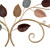 Multicolor Metal Leaves In A Bunch Over The Door Decor (402626)