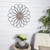 Carved Wood And Metal Flower Wall Decor (402631)