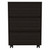 Black Three Drawer Rolling Cabinet (403737)