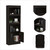 Catarina Black Bookcase Cabinet (403739)