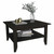 Modern Jet Black Coffee Table With Shelf (403740)