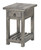 Rustic Gray Wash Wooden End Table With Storage (418264)