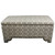 Taupe Geometric Storage Bench With Ottomans Four Piece Set (469320)