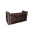 Brown Suede Shoe Storage Bench With Drawer (469341)