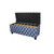 Blue And White Quatrefoil Storage Bench (469343)