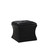 Glam Black Faux Croc Storage Ottoman (469353)