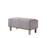 Gray Linen Look And Natural Storage Bench With Tray (469360)