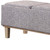 Gray Linen Look And Natural Storage Bench With Tray (469360)