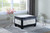 Black Postcard Faux Leather Storage Bench And Two Ottomans (469416)