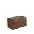 Dark Brown Wood Grain Faux Leather Storage Bench And Ottoman (469428)