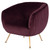 Sofia Occasional Chair - Mulberry/Gold (HGDH111)