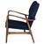 Patrik Occasional Chair - True Blue/Walnut (HGEM886)