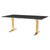Toulouse Dining Table - Black Wood Vein/Gold (HGNA483)