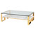 Tierra Coffee Table - White/Gold (HGNA510)