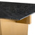 Aiden Dining Table - Black Wood Vein/Gold (HGNA567)