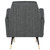 Victor Occasional Chair - Dark Grey Tweed/Black (HGSC366)