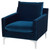 Anders Occasional Chair - Midnight Blue/Silver (HGSC377)