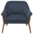 Charlize Occasional Chair - Denim Tweed/Walnut (HGSC385)