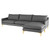 Anders Sectional - Slate Grey/Gold (HGSC483)