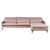 Anders Sectional - Blush/Black (HGSC575)