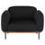 Benson Occasional Chair - Activated Charcoal/Black (HGSC631)