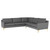 Anders L Sectional - Slate Grey/Gold (HGSC831)