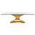 Praetorian Dining Table - Gold/Glass (HGSX225)