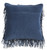 Unique Navy Blue Shag Accent Pillow (385999)