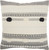 Boho Handcrafted Black Ivory Accent Throw Pillow (386333)