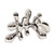 Silver Metalic Abstract Tabletop Sculpture (401225)