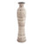 Modern Farmhouse Latte Striped Ceramic Floor Vase (401238)