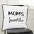 Black And White Moms Favorite Modern Throw Pillow (403511)