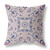 16" Lavender Blue Wreath Indoor Outdoor Zippered Throw Pillow (411275)