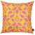 18"X18" Orange Ikat Decorative Throw Pillow Cover Printed (355616)