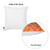 18"X18" Orange Ikat Decorative Throw Pillow Cover Printed (355616)