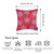 18"X18" Red Snowflakes Christmas Decorative Throw Pillow Cover (355623)