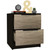 Black Open Compartment Two Drawer Nightstand (453291)