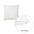 18"X18" White Honey Decorative Throw Pillow Cover 2 Pcs In Set (355368)