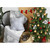 18"X18" White Snow Flakes Christmas Decorative Throw Pillow Cover (355621)