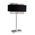 Bling Glam Black And Faux Crystal Rectangular Table Lamp (468419)