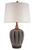 Primo Tall Brown Table Lamp With White Lamp Shade (468651)