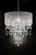 Glam Silver Faux Crystal Hanging Celing Lamp With See Thru Shade (468877)