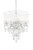 Glam Silver Faux Crystal Hanging Celing Lamp With See Thru Shade (468877)