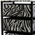 Zebra Black And White Rolling Six Drawer Tower Organizer (468921)