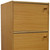Standard Natural Triple Door Verticle Book Shelf (469071)